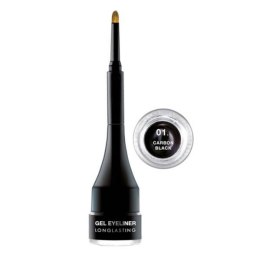 Pierre Rene Gel Eyeliner Longlasting 24h Waterproof wodoodporny eyeliner 01 Carbon Black 2.5ml (P1)