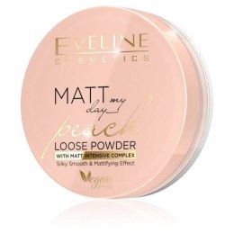 Eveline Cosmetics Matt My Day Peach Loose Powder wygładzająco-matujący sypki puder do twarzy 6g (P1)