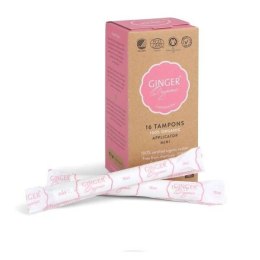 Ginger Organic Tampons tampony organiczne z aplikatorem Mini 16szt (P1)