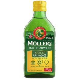 Möller's Gold Tran Norweski suplement diety Cytrynowy 250ml (P1)