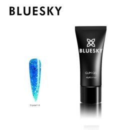 Akrylożel Bluesky Gum Gel Crystal 14 niebieski brokat 60g