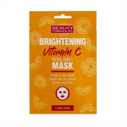 Beauty Formulas Brightening Vitamin C rozjaśniająca maska do twarzy z witaminą C (P1)