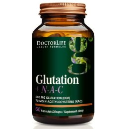 Doctor Life Glutation + N-A-C suplement diety wspomagający wątrobę 60 kapsułek (P1)