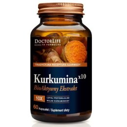 Doctor Life Kurkumina x10 bioaktywny ekstrakt 500mg suplement diety 60 kapsułek (P1)