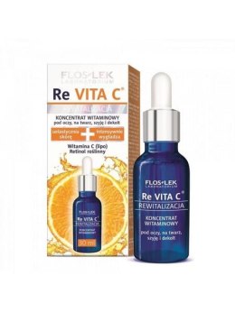 Floslek Re Vita C Rewitalizacja koncentrat witaminowy pod oczy na twarz szyję i dekolt 30ml (P1)
