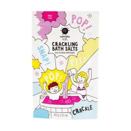 Nailmatic Kids Crackling Bath Salts musująca sól do kąpieli dla dzieci Pink 60g (P1)