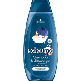Schauma Kids szampon do włosów i żel pod prysznic dla chłopców z ekstraktem z borówki 400ml (P1)