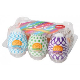TENGA 6 Styles Easy Beat Egg Wonder Package zestaw 6 jednorazowych masturbatorów w kształcie jajka (P1)