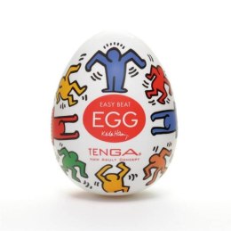 TENGA Easy Beat Egg Keith Haring Dance jednorazowy masturbator w kształcie jajka (P1)