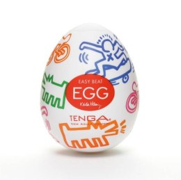 TENGA Easy Beat Egg Keith Haring Street jednorazowy masturbator w kształcie jajka (P1)