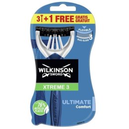 Wilkinson Xtreme3 Ultimate Plus jednorazowe maszynki do golenia dla mężczyzn 4szt (P1)