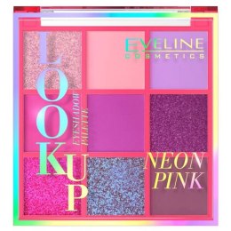 Eveline Cosmetics Look Up paleta 9 cieni do powiek Neon Pink 10.8g (P1)