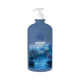 Family Fresh Sport 2in1 Shower Shampoo chłodzący żel pod prysznic 1000ml (P1)