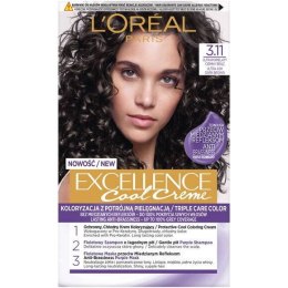 L'Oreal Paris Excellence Cool Creme farba do włosów 3.11 Ultrapopielaty Ciemny Brąz (P1)