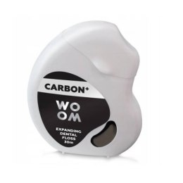 WOOM Carbon+ rozszerzająca się nić dentystyczna z węglem aktywnym 30m (P1)